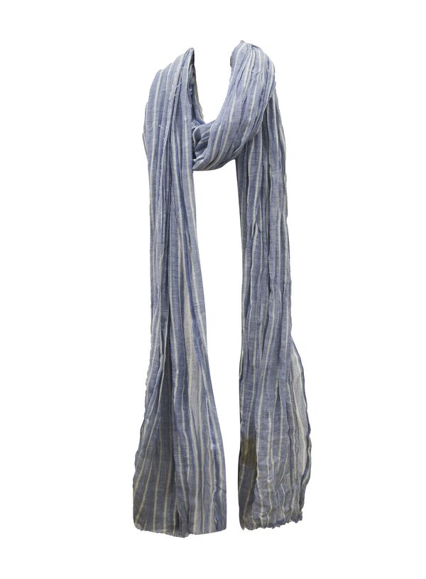 Blå vävd scarf för herr