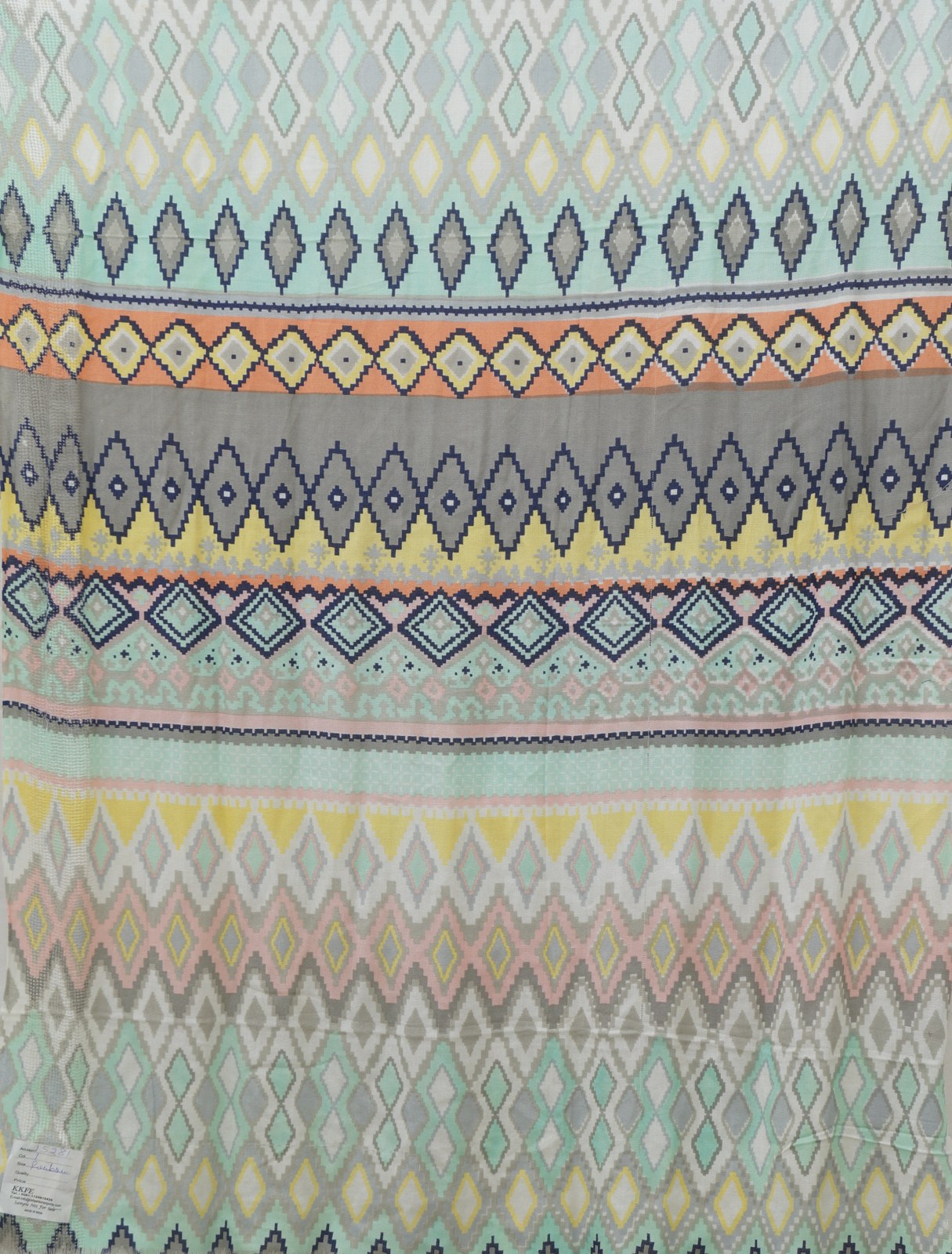 Diamond jacquard fouta towel pareo