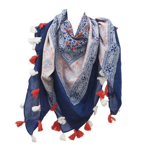 Cotton Printed Tassels Scarves Manufacturers