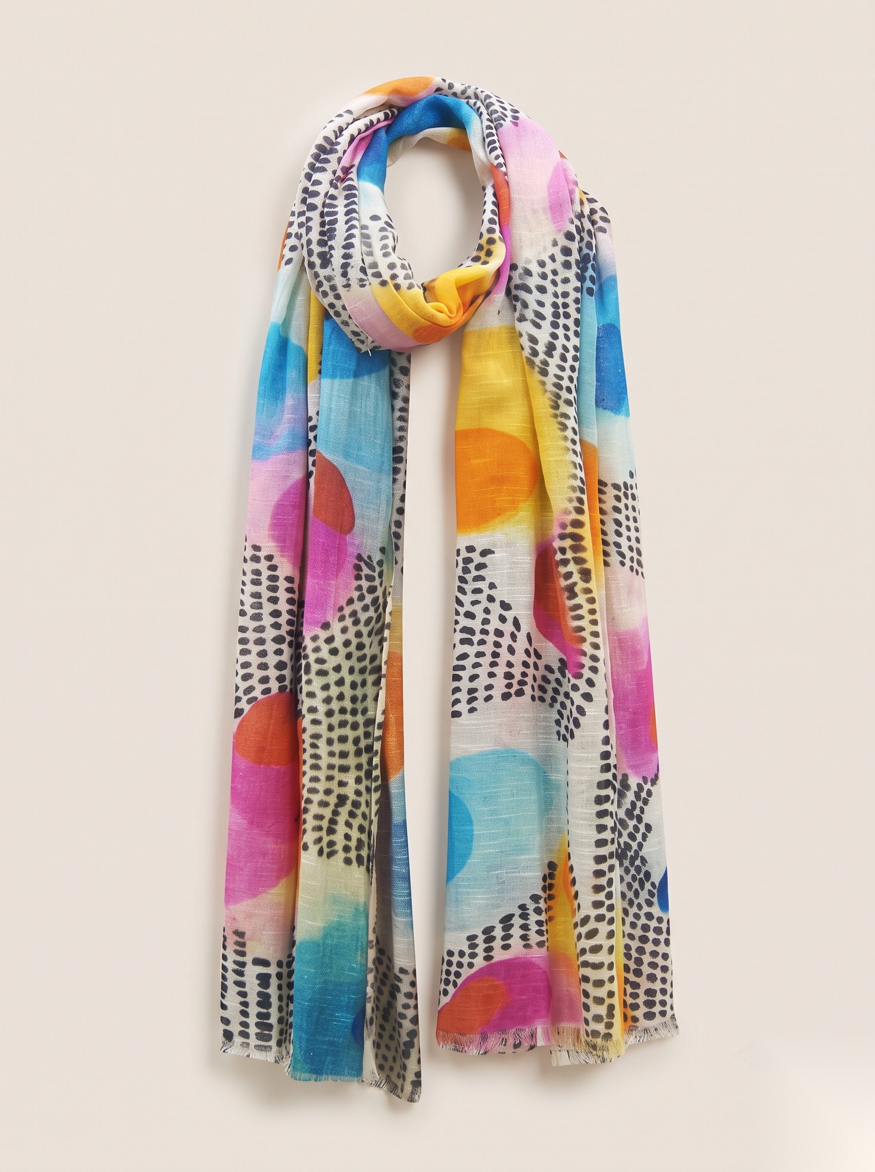 Linen Printed Scarves, KK Fashion Exports