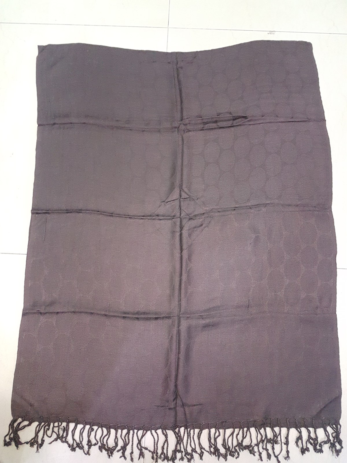 Pashminasjal med frynser for herrer