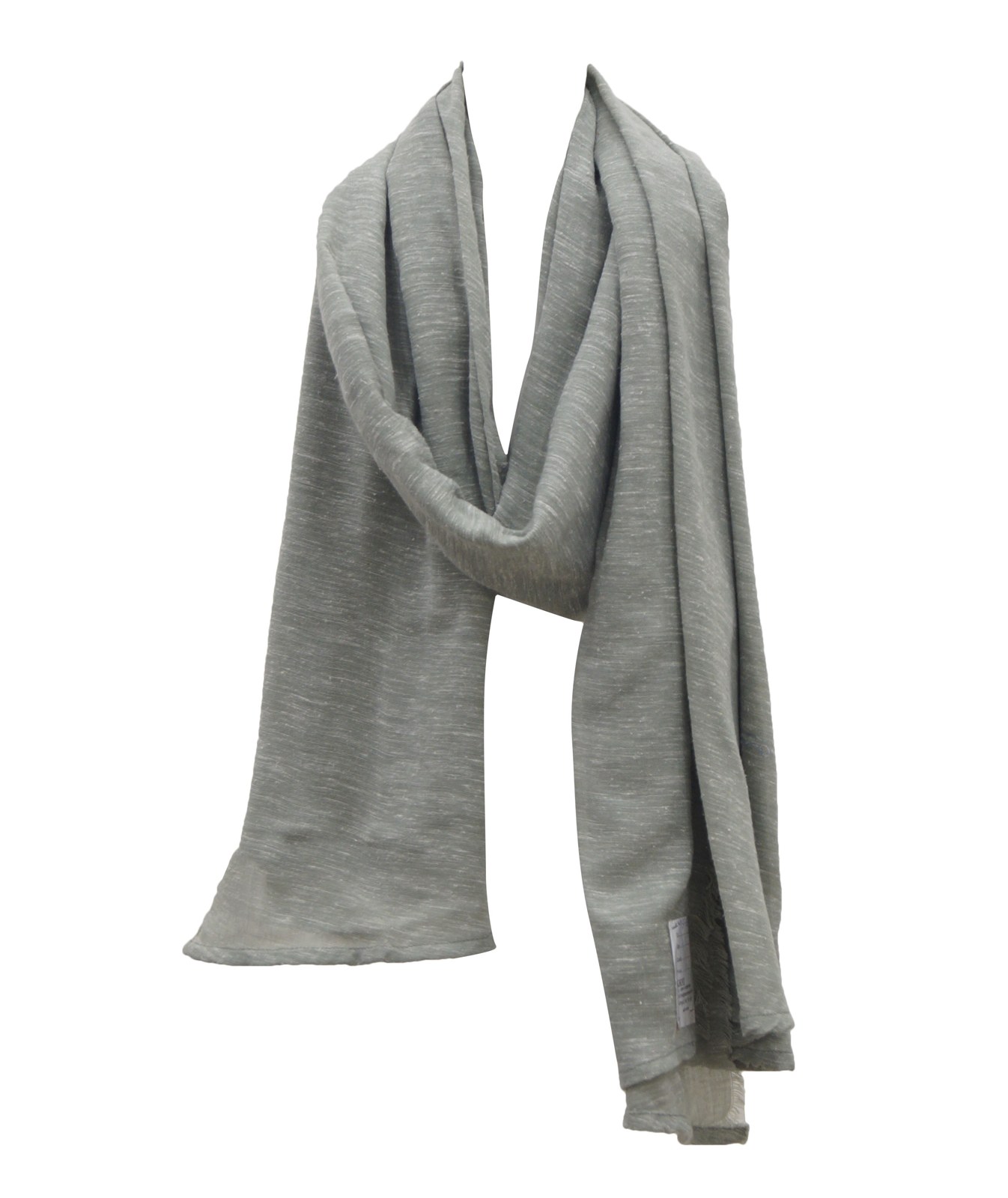 Grey solid scarf