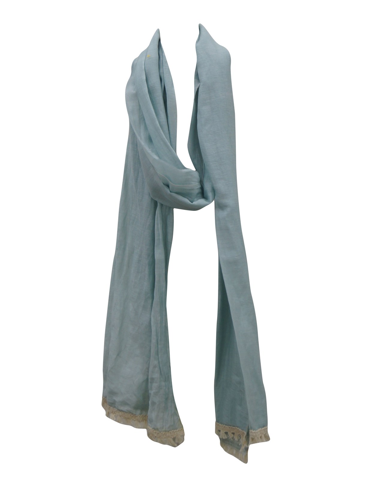 Light blue solid stole