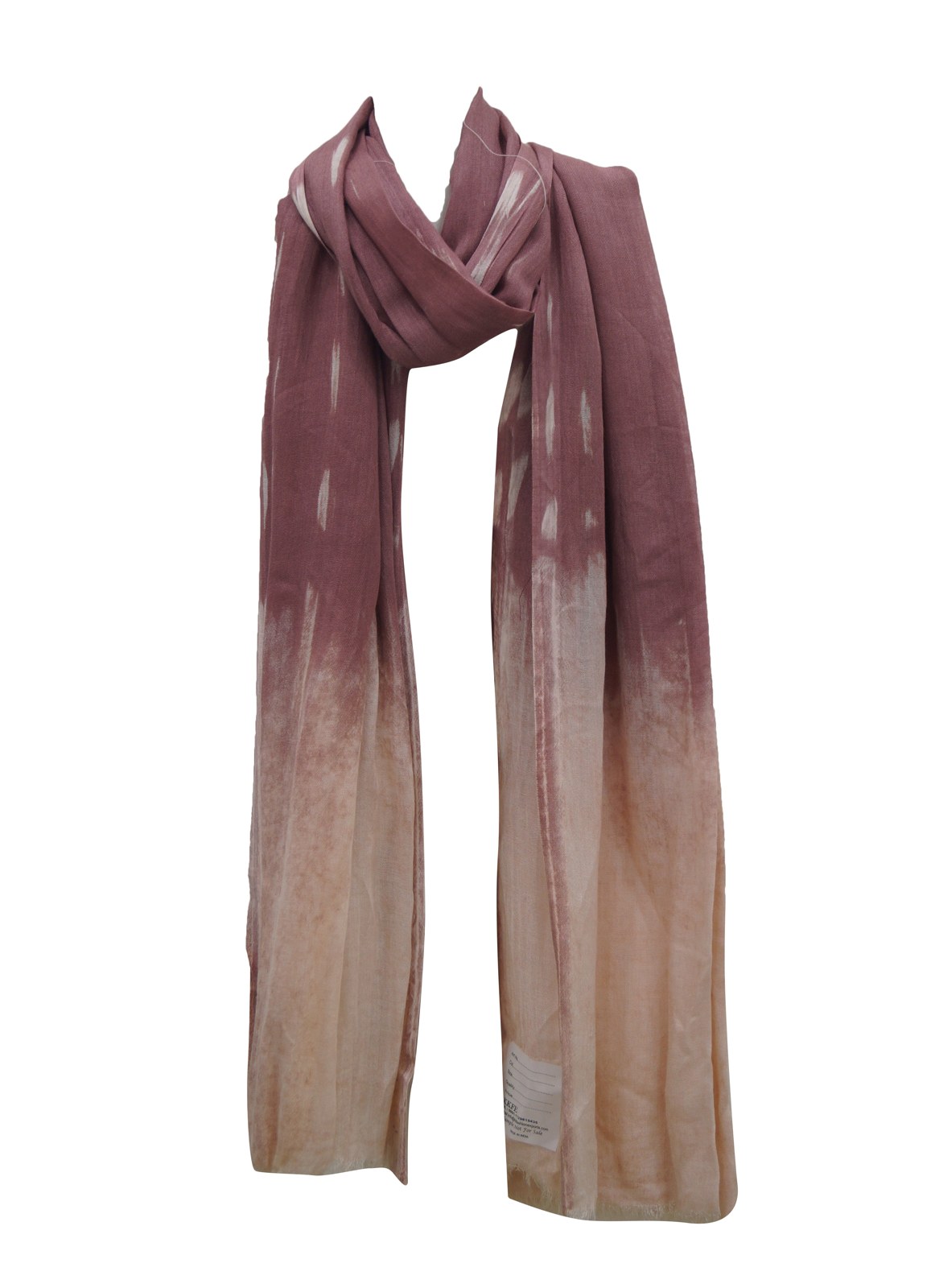 Mauve steinvasket viskoseskjerf