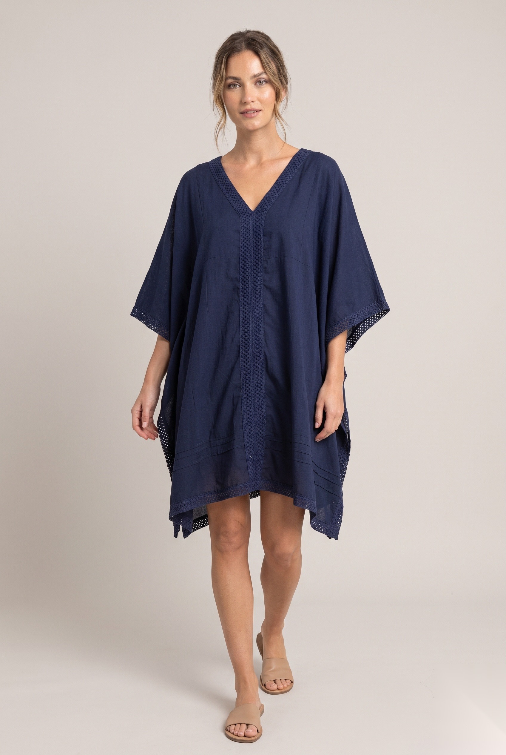Poncho worn by a model, KK Fashion Exports