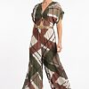 Jumpsuits i polyestergeorgette
