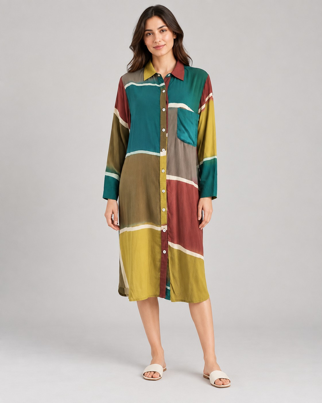 Viscose Printed Shirts worn by a model, KK Fashion Exports