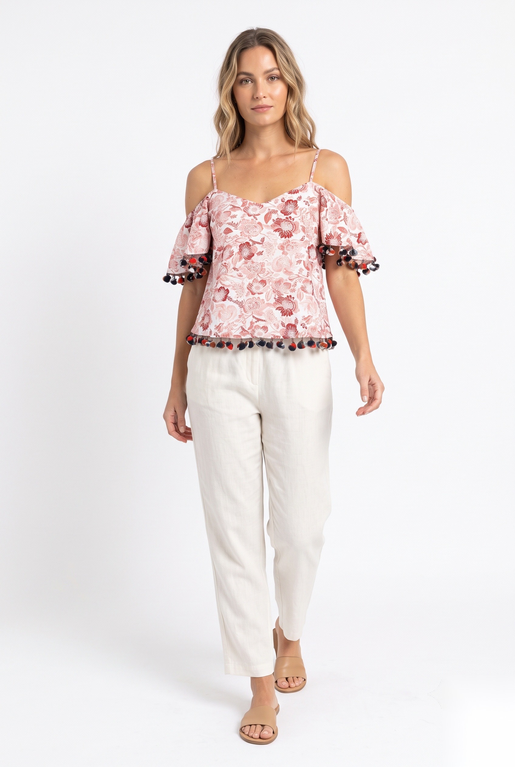 Viscose Printed Tops worn by a model, KK Fashion Exports