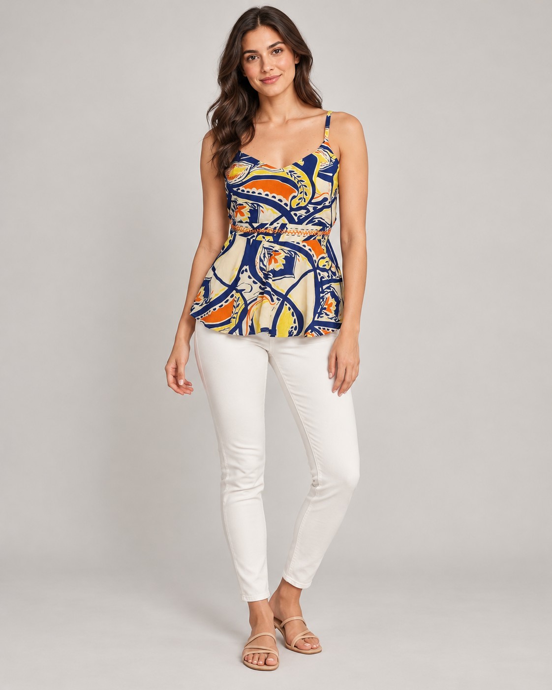 Viscose Printed Tops worn by a model, KK Fashion Exports