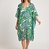 Digitaal bedrukte zijden kaftan tops