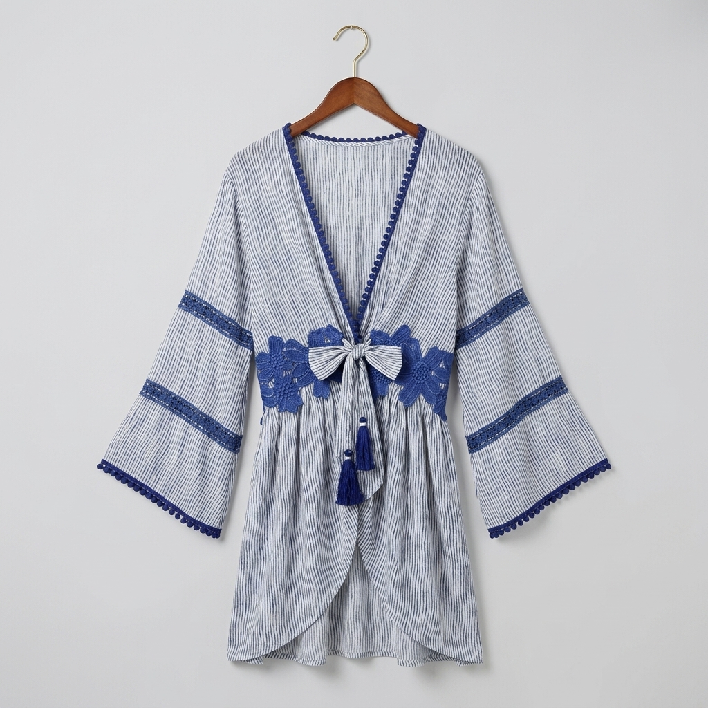 Floral Viscose Kimono Wraps