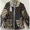 Collared Pocket Quilted Patchwork Jacket