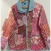 Collared Pocket Quilted Patchwork Jacket