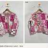 Cropped Quilted Patchwork Jacket