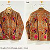 Dragonfly Meadow Velvet Suzani Jacket