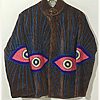 Evil Eye Rays Velvet Suzani Jacket