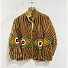 Evil Eye Rays Velvet Suzani Jacket