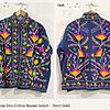 Fan Blossom Tree Cotton Suzani Jacket