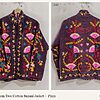 Fan Blossom Tree Cotton Suzani Jacket