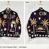 Palm Sunset Velvet Suzani Jacket