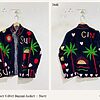 Palm Sunset Velvet Suzani Jacket