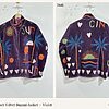 Palm Sunset Velvet Suzani Jacket