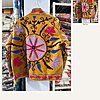 Saffron Medallion Velvet Suzani Jacket