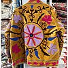 Saffron Medallion Velvet Suzani Jacket