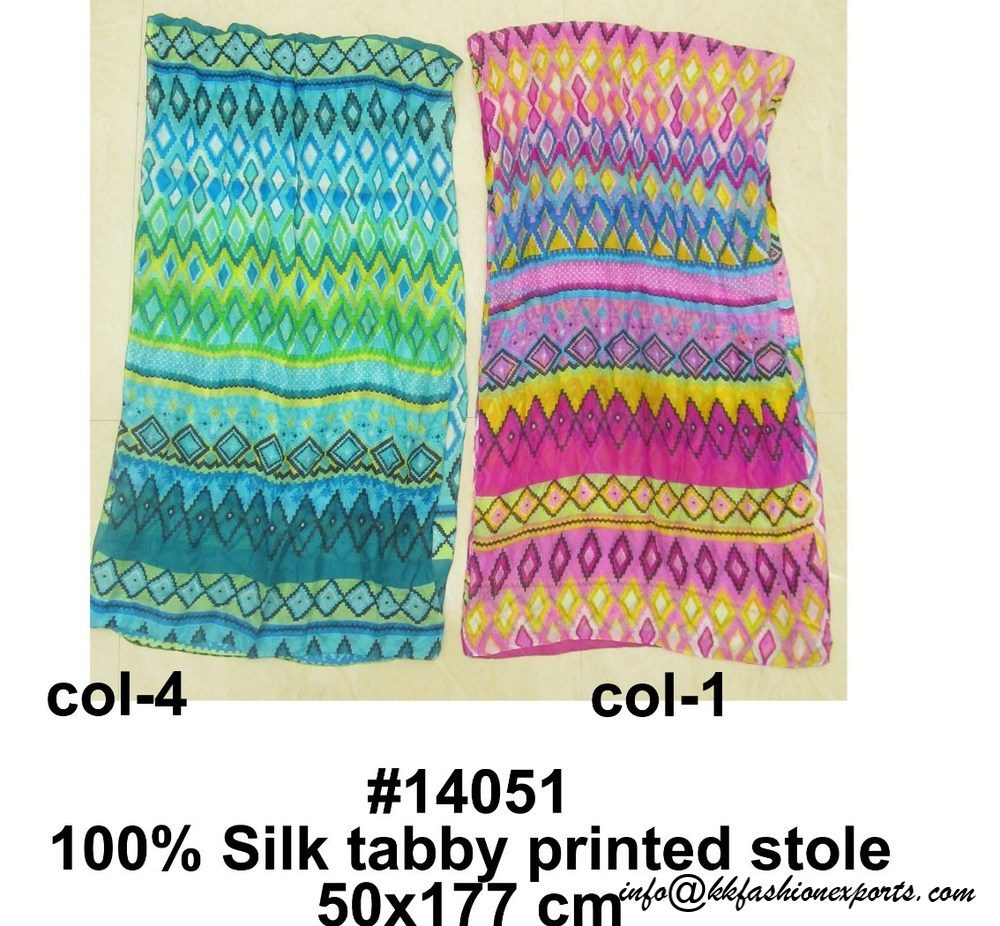 Silk Printed Stole 14051