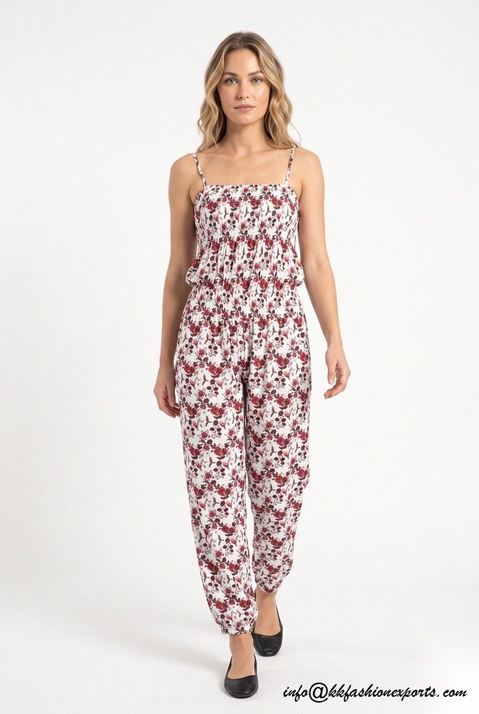 Viscose Printed Jumpsuit CJ415D