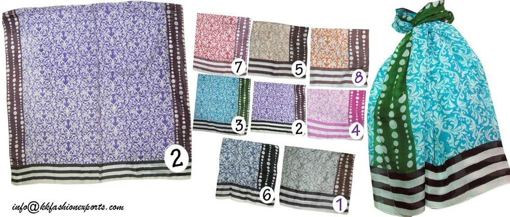 Silk Printed Stole 13264