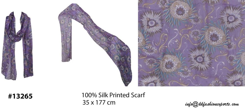 Silk Printed Scarf 13265