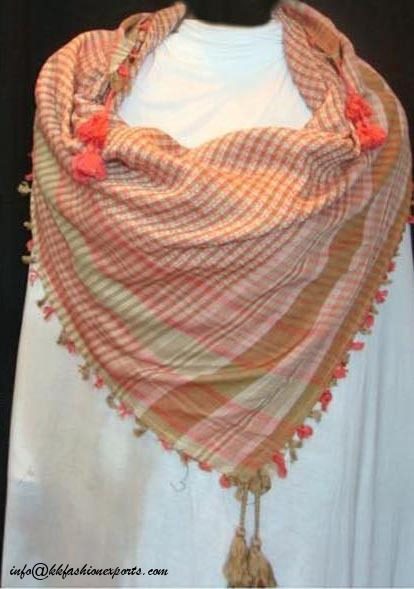 Viscose Yarn Dyed Stole 12951
