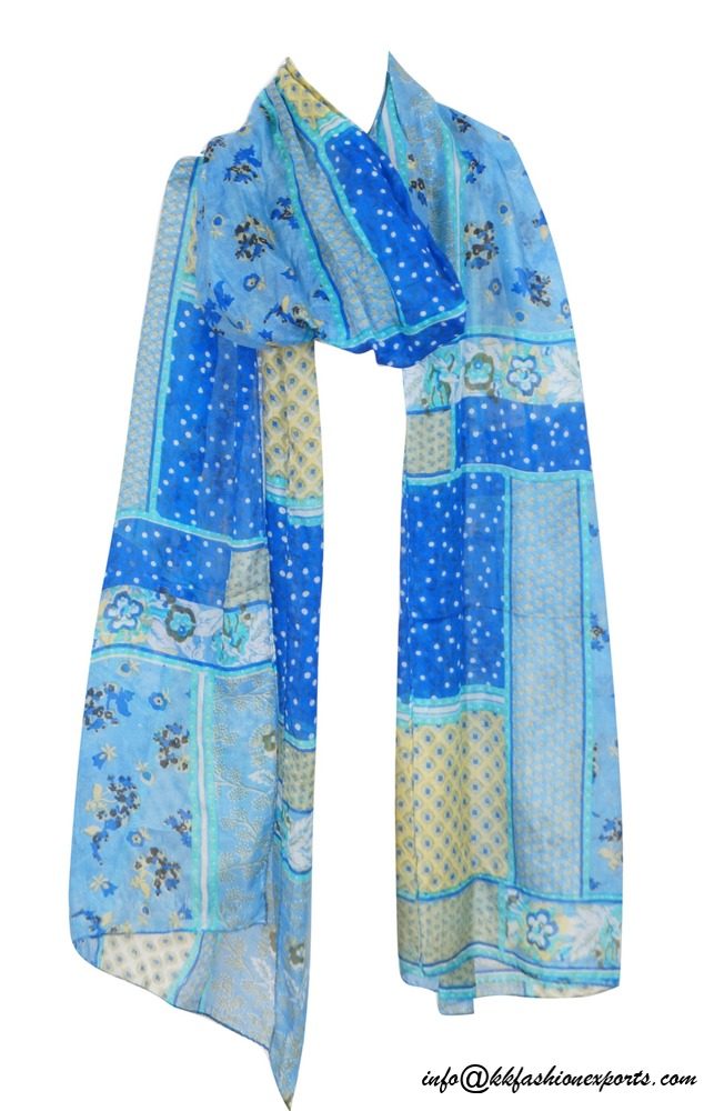 Silk Printed Stole 14050