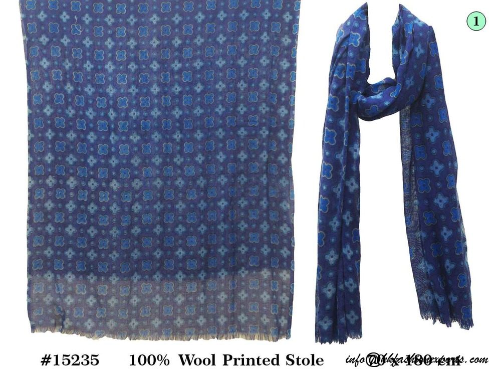 Wool Printed Stole 15235