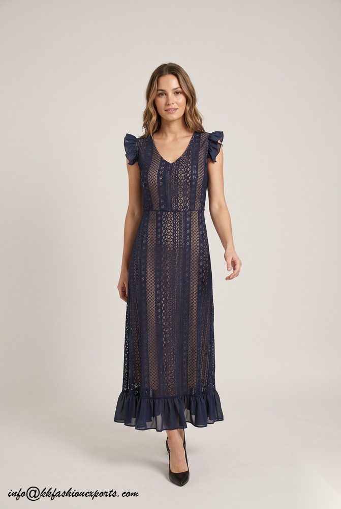 Cotton Polyamide Net Dress NN408LD
