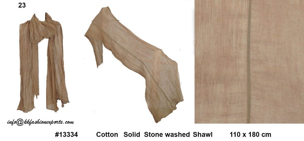 Cotton Stone washed Stole 13334