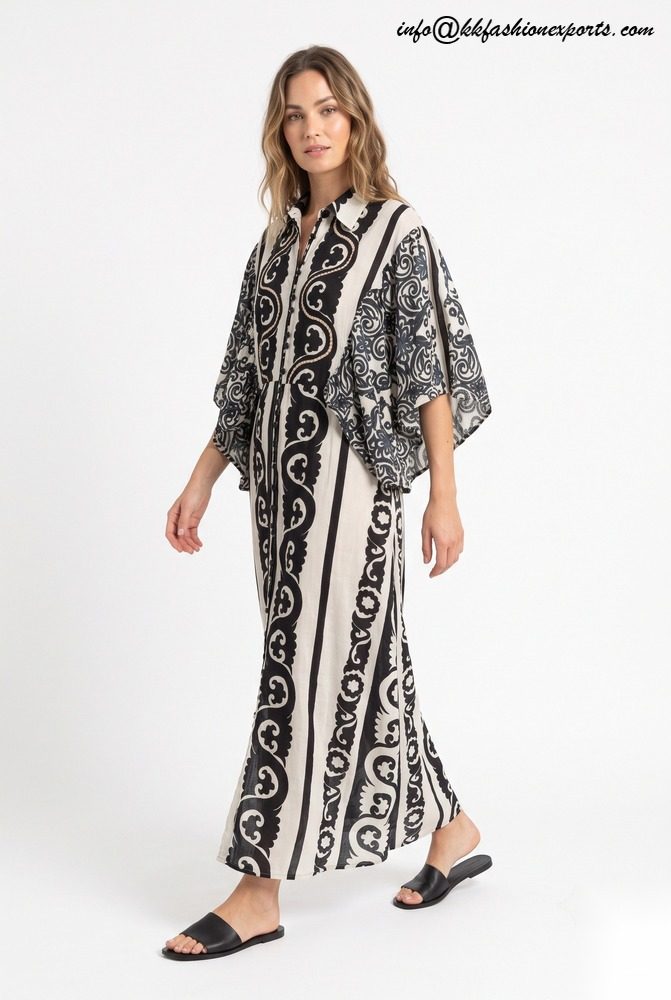 Printed Cotton Dress CP2458D