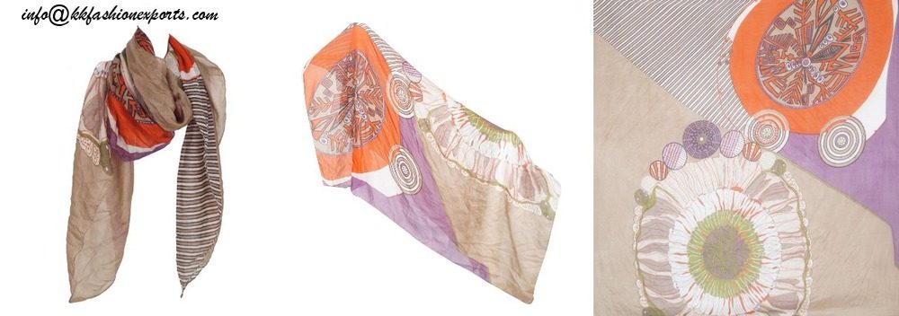 Silk Printed Stole 13015