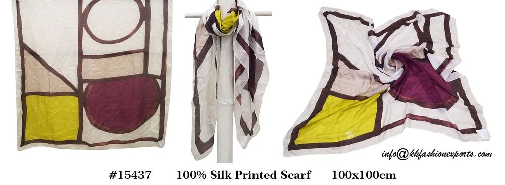 Silk Printed Stole 15437