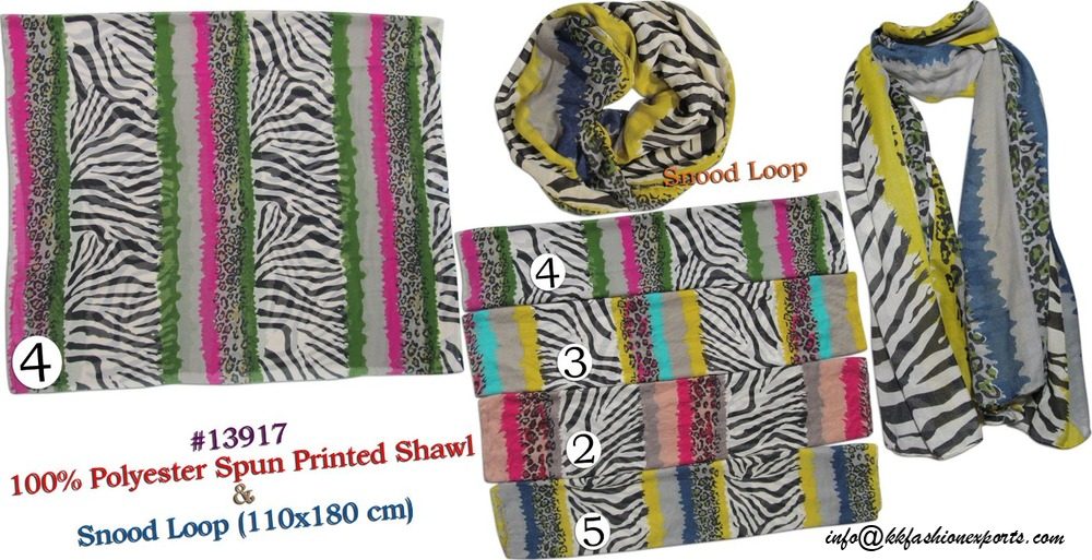 Silk Printed Stole 13917