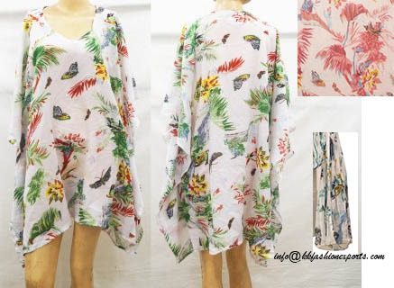 Polyester Printed Kaftan/Poncho PP14816K