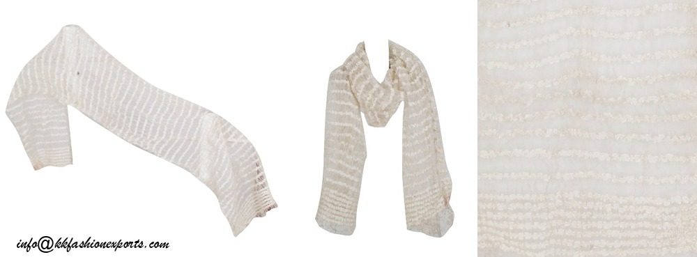 Polyester Pleating, Net Stole 15034