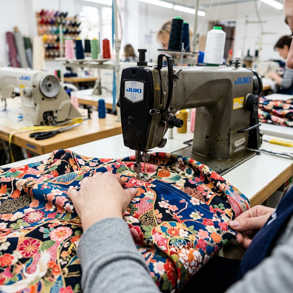 Viscose Kimono Custom Sewing and Production