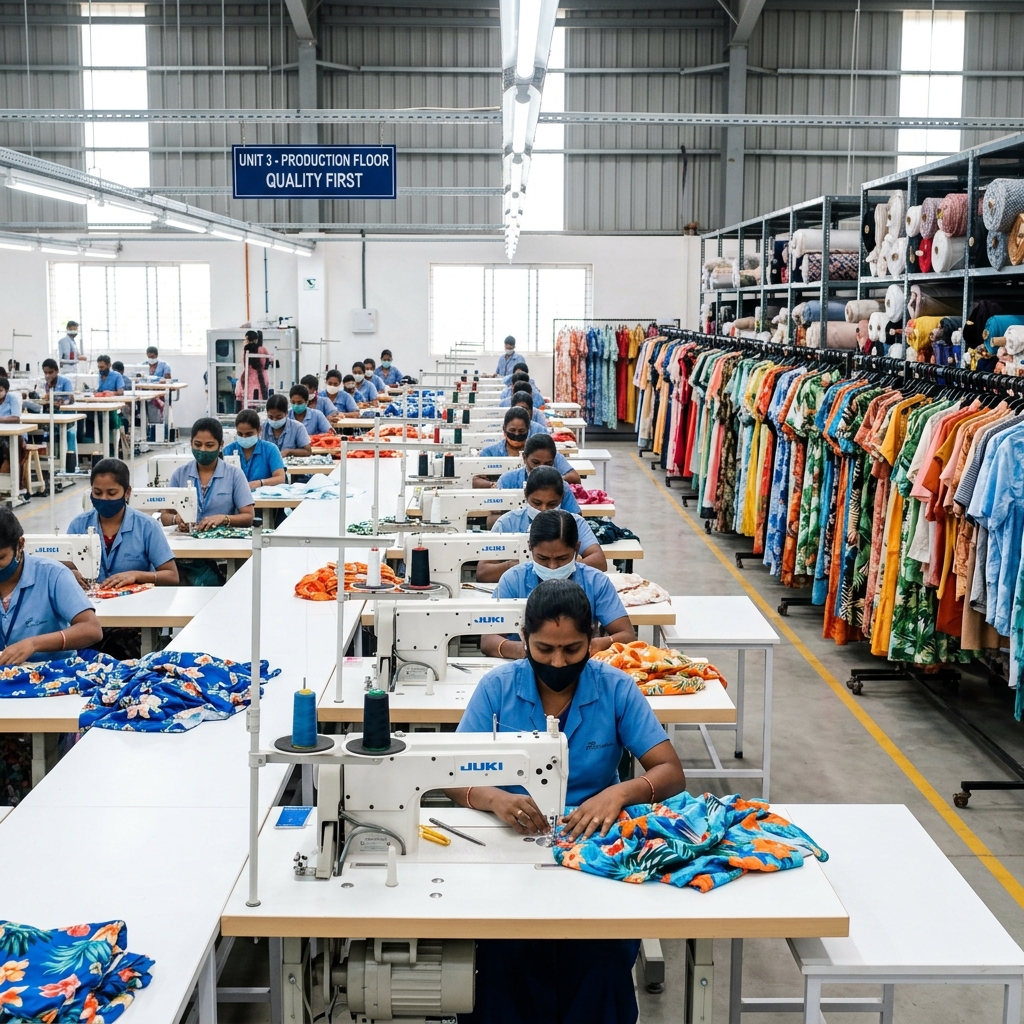 B2B Resortwear Production Facility India